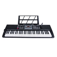Teclado Electrónico de Plástico BD-670 de 61 Teclas, Piano Multifuncional, Funcionamiento con Batería, Rueda de Modulación, para Principiantes, Acepta OEM