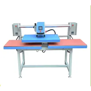 Pneumatic driver PU printable transfer film melt three heater platen heat press machine