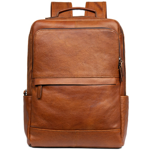 Slow Time Pure Handmade Color-Processed Vegetable-Tanned Leather Genuine Leather Backpack Large Capacity Travel <strong>Vintage</strong> <strong>Laptop</strong> - Product Image 6