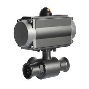 วาล์วบอลแบบ 3 ทาง COVNA ชนิดหน้าแปลน สำหรับงานสุขภัณฑ์ ทำจากทองเหลือง ทนกรด ใช้ลมขับเคลื่อน ได้มาตรฐาน OEM สำหรับอาหาร - Product Image 4