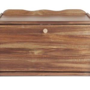 Boîte de rangement en bois pour pain avec couvercle, récipient alimentaire de cuisine pour pain et desserts - Product Image 5