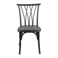 Chaise X-Back en résine plastique blanche empilable de haute qualité pour banquets, événements, mariages et fêtes – Vente en gros