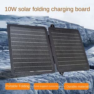 小型卸売】ポータブルソーラーパネル 防水モバイル電源 カスタマイズ可能 10W折りたたみ式ソーラーボード アウトドアキャンプハイキング用 - Product Image 3