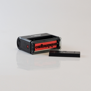 WES Self-Inking <strong>Stamp</strong> 13x54mm Rectangle Standard <strong>Return</strong> Ink Blue/Red/Black Ink Office ISO9001 Certified Quick Change Rubber - Product Image 2