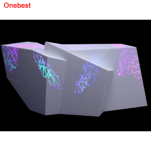 White Solid Surface Backlit Messe Bar Counter Benutzer definierte kleine Ausstellungs-Service-Zähler - Product Image 4