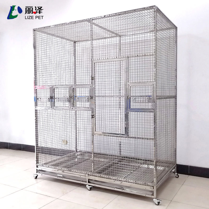 Photo inspiration: Gallery Detail: Lize Heavy Duty Large Stainless Steel Macaw Parrot Flight Cage