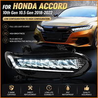 Para Honda Accord 2018 2019 2020 2021 2022 10.ª generación, faro LED completo con diseño de pluma de joya, conjunto de luces diurnas DRL y direccionales
