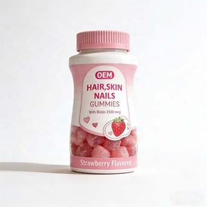 Gomitas de Biotina y Colágeno para Cabello, Piel y Uñas, Venta al por Mayor, Marca Privada, Suplemento de Belleza para Mujeres y Hombres - Product Image 1