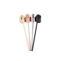 Accessoires pour la maison : Abaisse-bougie droit en forme de cloche pour bougies d'aromathérapie, avec fonction d'extinction et support, personnalisable avec logo