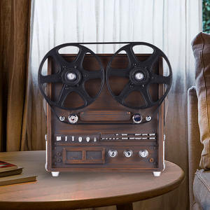 Projecteur de films vintage, modèle rétro, enregistreur à bobines, statue, ornement de bureau nostalgique pour salle de cinéma, artisanat - Product Image 2