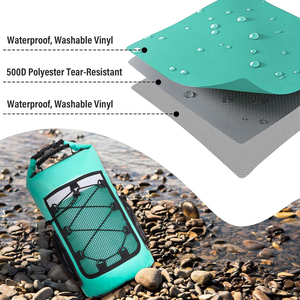 Mochila Flotante Impermeable de PVC Resistente y Moderna para Senderismo, Playa, Natación, Rafting, Bolsa Seca Flotante para Actividades al Aire Libre - Product Image 4