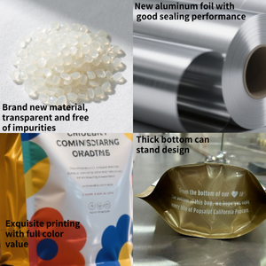 맞춤형 수직 알루미늄 호일 홀로그램 지퍼 잠금 포장 가방 우유 젤리 창과 디지털 인쇄 플라스틱 - Product Image 5