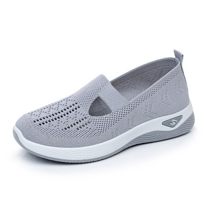 <span class=keywords><strong>Scarpe</strong></span> da <span class=keywords><strong>Donna</strong></span> Autunnali Traspiranti Leggere con Suola Morbida, Tomaia in Poliestere, Tacco Piatto, per Signore di Mezza Età e Anziane, <span class=keywords><strong>Taglie</strong></span> <span class=keywords><strong>Grandi</strong></span> - Product Image 1