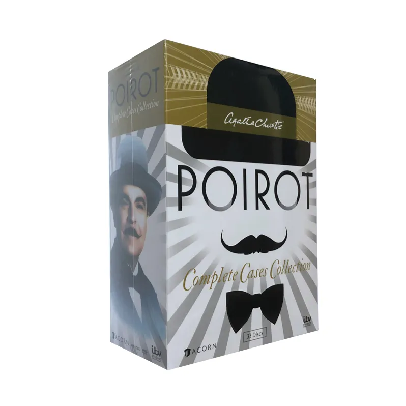 Agatha Christie 'S Poirot Complete Hoesjes Collectie 33 Schijven Fabriek Groothandel Dvd Films Tv-Serie Cartoon Regio 1 Gratis Schip
