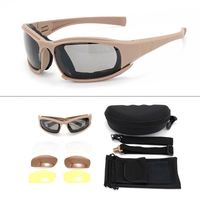 Lunettes tactiques AB Zone, vente directe usine, pour tir CS, couleur désertique kaki, polarisées, pour ski, cyclisme, extérieur, résistantes au vent et aux chocs