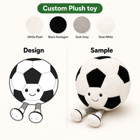 Service de personnalisation OEM de jouets en peluche : poupée de football, articles promotionnels d'entreprise, cadeaux pour événements pour garçons.