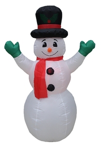 Ourwarm <span class=keywords><strong>Snowman</strong></span> nâng cao tay giáng sinh Inflatable ngoài trời giáng sinh trang trí bên - Product Image 2