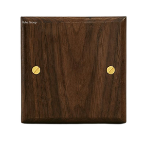 แผงสวิตช์ไฟติดผนังทำจากไม้แข็งทนทานเต้ารับสไตล์ย้อนยุคทำด้วยมือทองเหลืองแบบโบราณ - Product Image 2