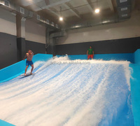 Surfstage Steel 4 Pompes Économie d'énergie Piscine de surf intérieure à double voie Machine de simulation de surf mobile Utilisation commerciale Double