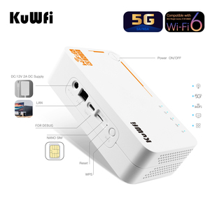 Giao Hàng Nhanh Chóng Kuwfi NSA Sim Thẻ Wifi <span class=keywords><strong>Router</strong></span> 5G 3000Mbps Siêu Tốc Độ Modem Ngoài Trời 5G 5G CPE Với Pin Lớn - Product Image 2
