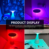 Lampe de bureau LED moderne 8W 720LM rechargeable, à intensité variable, lampe de table solaire, parfaite pour les solutions d'éclairage de bureau à domicile