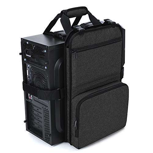 Portable PC Case with Handle Desktop Computer Case Belt Holder with ...