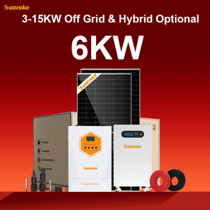 Sunroko ระบบสุริยะพลังงานแสงอาทิตย์ SR-GD4-11K ไฮบริด6Kw ดีไซน์ระบบพลังงานแสงอาทิตย์แบบไฮบริด10Kw 5Kw ดีไซน์ระบบพลังงานแสงอาทิตย์แบบไฮบริด - Product Image 4