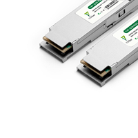 100G BIDI QSFP28 20km 1291nm/1311nm Simpleks LC DDM Tek Fiber Optik Alıcı-Verici Modülü Çin Fabrikası
