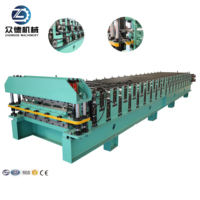 Machine de formage à froid de profilés IBR double couche de haute qualité, machine de fabrication de toitures trapézoïdales à double couche