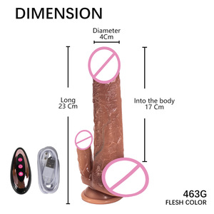 Nuevo consolador simulado de silicona telescópico eléctrico suave Dispositivo de masturbación femenina realista consolador juguetes sexuales para adultos - Product Image 3