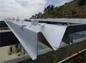 2024 nuevo soporte de Panel Solar de acero máquina formadora de rollos de bajante de lluvia máquina de fabricación de bajantes de canalón de lluvia