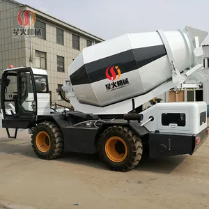 Küçük 2.6 metreküp mobil kendinden yükleme beton harç kamyonu kendini Punking satılık mobil beton mikseri beton harç kamyonu s