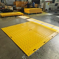 Courant de marée jaune personnalisé 4*8 FTHDPE Tapis de protection de sol en plastique polyéthylène coloré Plancher de garage