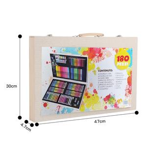 Juego <span class=keywords><strong>de</strong></span> Dibujo Artístico para Niños JIMJOE - 180 Piezas, Caja <span class=keywords><strong>de</strong></span> Madera para <span class=keywords><strong>Dibujar</strong></span> Fácilmente, Útiles <span class=keywords><strong>Escolares</strong></span>, Juego <span class=keywords><strong>de</strong></span> Regalo <span class=keywords><strong>de</strong></span> Pintura TZ-180 - Product Image 6