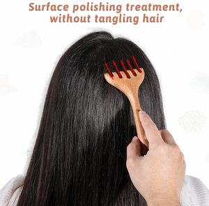 Massaggiatore per la <span class=keywords><strong>Testa</strong></span> in Legno Portatile, Strumento per <span class=keywords><strong>Massaggio</strong></span> del Cuoio Capelluto per Relax e Riduzione dello Stress - Product Image 5