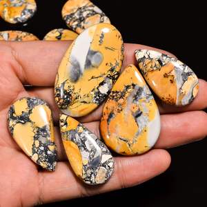 Venta al por mayor Natural Maligano jaspe cabujón cuarzo piedras preciosas sueltas piedras preciosas semipreciosas para curación energética - Product Image 6