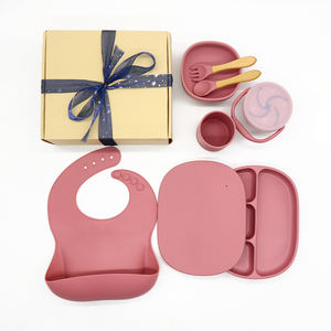 Bavoir d'ours <span class=keywords><strong>anti</strong></span>-déversement non toxique non renversé mini 360 bols et assiettes de voyage avec ventouse pour bébés ensemble de bols en silicone pour bébé - Product Image 2