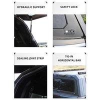En Stock 4x4 cubierta impermeable para cama de camión Ford Raptor Hardtop Hilux Tonneau cubierta Hardtop Canopy para Nissan Navara