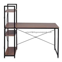 Mobilier moderne pour bureau à domicile Bureau d'ordinateur en bois avec cadre en métal Table de bureau