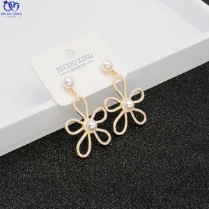 ต่างหูมุกหรูหราสไตล์โบฮีเมียน JXX HB-21A เงินแท้ 925 ชุบทอง ดีไซน์เกาหลี ขายดี เหมาะสำหรับผู้หญิง - Product Image 5