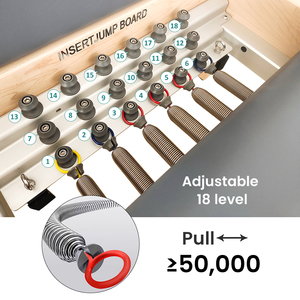 ONEMAX <span class=keywords><strong>Reformer</strong></span> <span class=keywords><strong>Pilates</strong></span> Regolabile e Resistente con 6 Molle Tedesche - Legno di Acero Bianco per Allenamento di Gruppo in Studio - Product Image 4