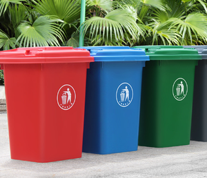 Bán Buôn 50L 30L Thùng Rác Có Thể Với Bánh Xe Ngoài Trời Tái Chế Thùng Rác Có Thể 96 Gallon Thùng Rác Có Thể - Product Image 2