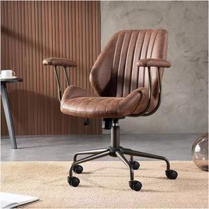 Ghế văn phòng da hạt kiểu Mỹ, lưng cao, xoay được - Product Image 5