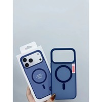 Coque de téléphone magnétique givrée anti-chute de haute qualité pour iPhone 17 Pro Max 16 15 14 13 12 11, avec toucher doux et boîte