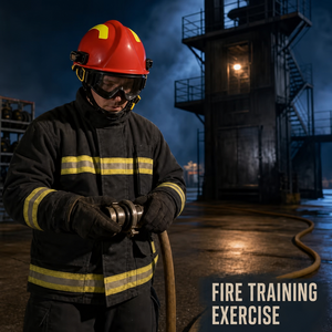Casque de sauvetage haute visibilité avec lunettes anti-flammes intégrales, casque de sécurité personnalisé pour pompiers pour les interventions d'urgence - Product Image 5