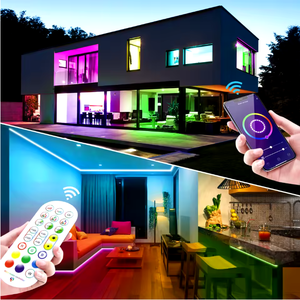 Bande LED néon RGB 5V alimentée par USB, synchronisation musicale via application Bluetooth, couleurs pleines, effet de poursuite, flexible, étanche, pour décoration DIY - Product Image 2