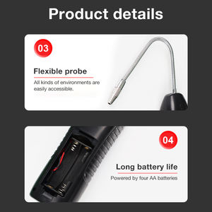 Rilevatore di perdite di refrigerante ad alta sensibilità ≤3g/anno per R134A, risposta rapida <3s, con certificazione CE per HVAC e riparazione AC auto - Product Image 6