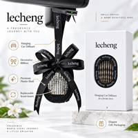 Diffuseur de parfum personnalisé pour voiture, rechargeable, avec pendentif et insert de parfum remplaçable, perles solides parfumées à la rose