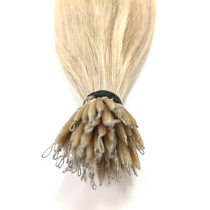 Extensiones de Cabello Virgen Brasileño NanoTip con Alambre de Acero, Sin Enredos, 8 Pulgadas, Cabello Humano Real, 100 Raíces por Paquete - Product Image 2