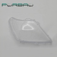 PORBAO pour PATROL/Y62 2012-2018 Accessoires de voiture en plastique, couvercle transparent pour phares avant, lentille de phare en verre